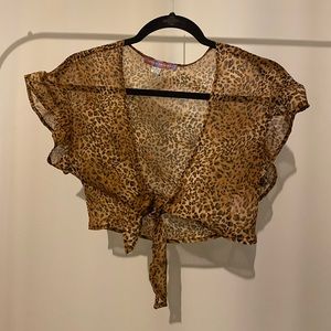 Urban Outfitters Crop Tie Top